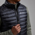 Black Montane Men's Anti-Freeze Down Gilet Model 3