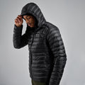 Black Montane Men's Anti-Freeze Hooded Down Jacket Model 4