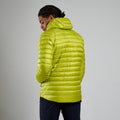 Citrus Spring Montane Men's Anti-Freeze Hooded Down Jacket Model Back