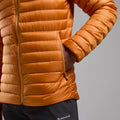 Flame Orange Montane Men's Anti-Freeze Hooded Down Jacket Model 4