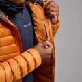 Flame Orange Montane Men's Anti-Freeze Hooded Down Jacket Model 8