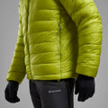 Citrus Spring Montane Men's Alpine 850 Hooded Down Jacket Model 4