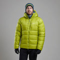 Citrus Spring Montane Men's Anti-Freeze XPD Hooded Down Jacket Model Front