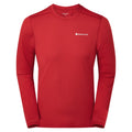 Acer Red Montane Men's Dart Lite Long Sleeve T-Shirt Front