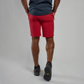 Acer Red Montane Men's Dynamic Lite Shorts Model Back
