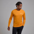 Nagami Orange Montane Men's Dart Long Sleeve T-Shirt Model Front