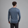 Stone Blue Montane Men's Dart Long Sleeve T-Shirt Model Back