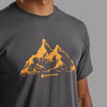 Midnight Grey Montane Men's Dual Mountain T-Shirt Model 3