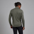 Caper Montane Men's Dart Zip Neck T-Shirt Model Back