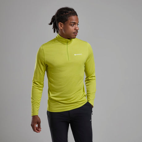 Citrus Spring Montane Men's Dart Zip Neck T-Shirt Front