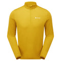 Ginkgo Gold Montane Men's Dart Zip Neck T-Shirt Front