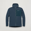 Eclipse Blue Montane Men's Dura Hooded Fleece Jacket Front MDURHECL