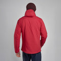 Acer Red Montane Men's Fireball Hooded Insulated Jacket Model Back