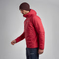 Acer Red Montane Men's Fireball Hooded Insulated Jacket Model 2