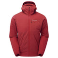 Acer Red Montane Men's Fireball Hooded Insulated Jacket Front