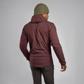 Dark Garnet Montane Men's Fireball Lite Insulated Hooded Jacket Model Back