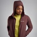 Dark Garnet Montane Men's Fireball Lite Insulated Hooded Jacket Model 5