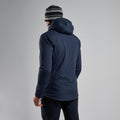 Eclipse Blue Montane Men's Fireball Lite Insulated Hooded Jacket Model Back