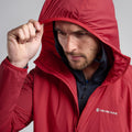 Acer Red Montane Men's Fireball Nano Hooded Jacket Model 4