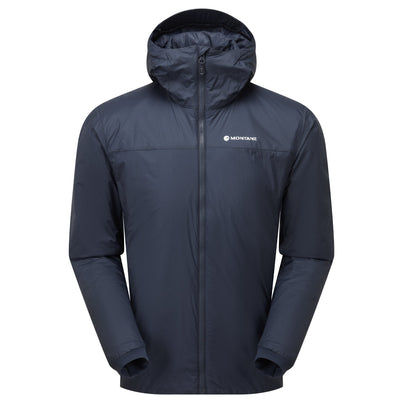 Eclipse Blue Montane Men's Fortes Lite Hooded Insulated Jacket Front