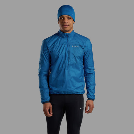 Neptune Blue Montane Men's Fortes Nano Insulated Half-Zip Jacket Front