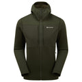 Oak Green Montane Men's Fury XT Hooded Fleece Jacket Front