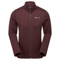 Dark Garnet Montane Men's Fury Fleece Jacket Front