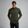 Oak Green Montane Men's Fury Fleece Jacket Model 3