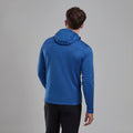 Neptune Blue Montane Men's Fury Lite Hooded Fleece Jacket Model Back