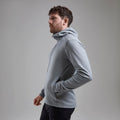 Pebble Blue Montane Men's Fury Lite Hooded Fleece Jacket Model 4