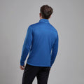 Neptune Blue Montane Men's Fury Lite Fleece Jacket Model Back