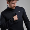 Black Montane Men's Fury XT Fleece Pull-On Model 4