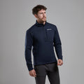 Eclipse Blue Montane Men's Fury XT Fleece Pull-On Model Front