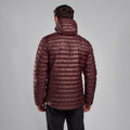 Dark Garnet Montane Men's Icarus Hooded Insulated Jacket Model Back