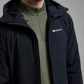 Black Montane Men's Khamsin Hooded Softshell Jacket Model 9