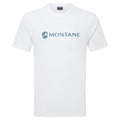 White Montane Men's Mono Logo T-Shirt Front and Back