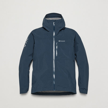 Eclipse Blue Montane Men's Minimus Lite Waterproof Jacket Front MMLIJECL