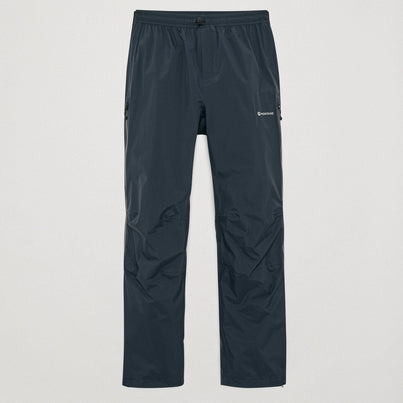 Black Montane Men's Norste Lite Waterproof Pants Front MNLPRBLA