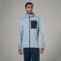 Frost Blue Montane Men's Protium CP Hooded Fleece Jacket Model Front