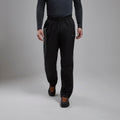 Black Montane Men's Phase Waterproof Pull-On Pants Model Front