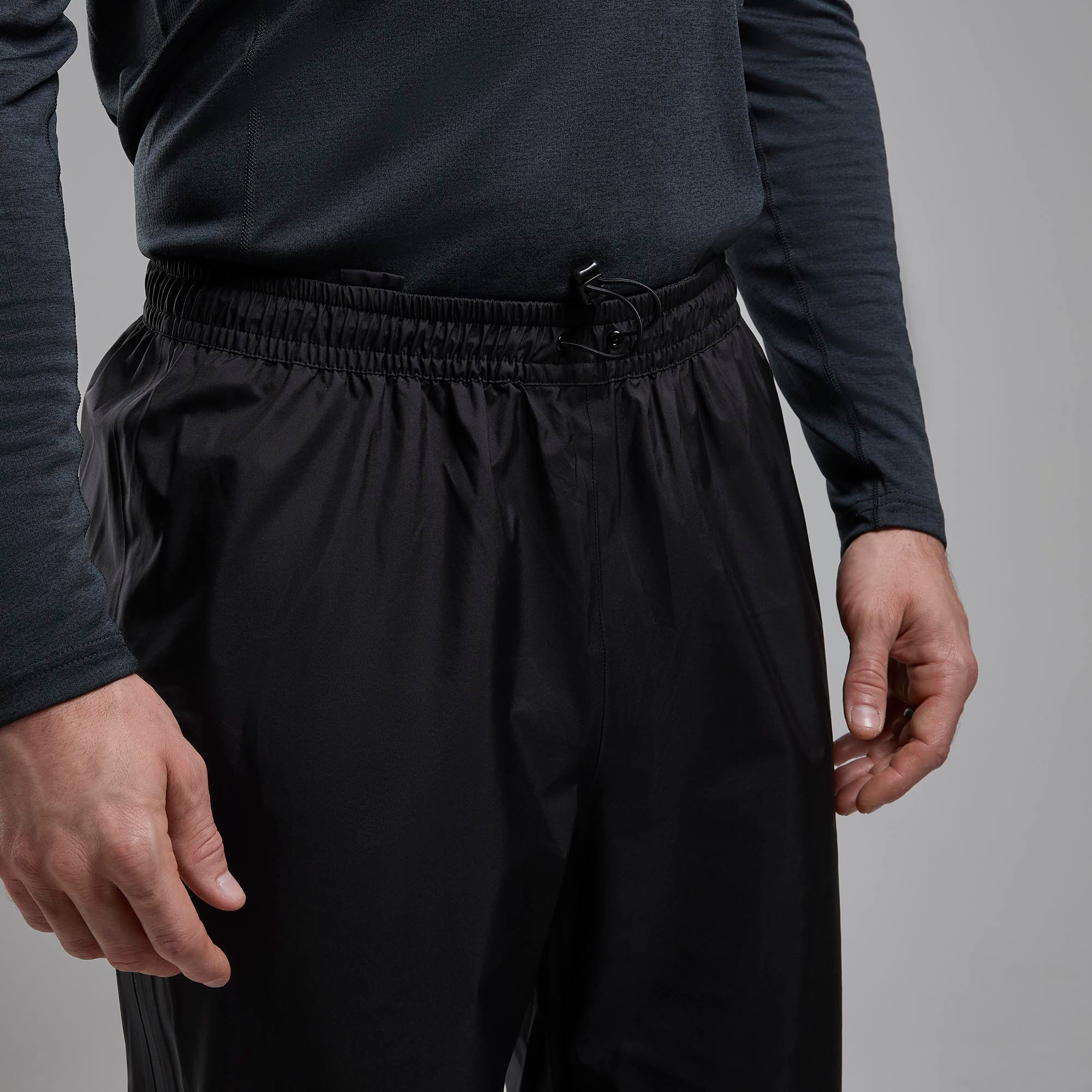 Black Montane Men's Phase Waterproof Pull-On Pants Model 3