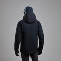 Black Montane Men's Phase XT Waterproof Jacket Model Back