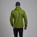 Alder Green Montane Men's Phase Nano Waterproof Jacket Model Back