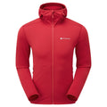 Acer Red Montane Men's Protium Lite Hooded Fleece Jacket Front