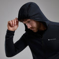Black Montane Men's Protium Lite Hooded Fleece Jacket Model 3