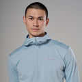 Frost Blue Montane Men's Protium Hooded Fleece Jacket Model 4 MPRHOFRO