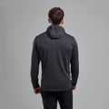 Midnight Grey Montane Men's Protium Hooded Fleece Jacket Model Back