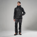 Black Montane Men's Prism Hooded Insulated Jacket Model 3