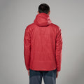 Hot Chilli Red Montane Men's Prism Hooded Insulated Jacket Model Back