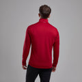 Acer Red Montane Protium Fleece Pull-On Jacket Model Back